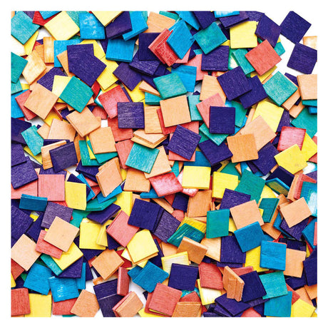 Colorazioni - quadretti mosaico in legno, 1000pz.