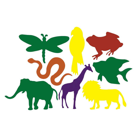Colorazioni - figure da grattare forme di animali - 48 pz.