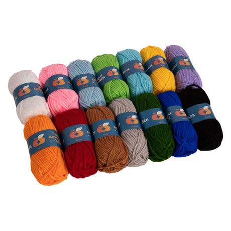 Colorazioni - set filato acrilico 4 mm - 14 colori