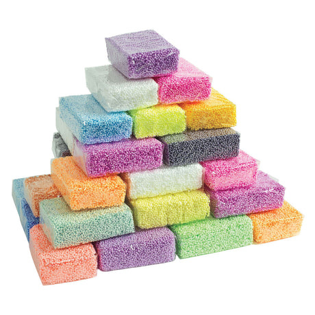 Colorazioni - argilla da modellare con perle di schiuma - set da 36