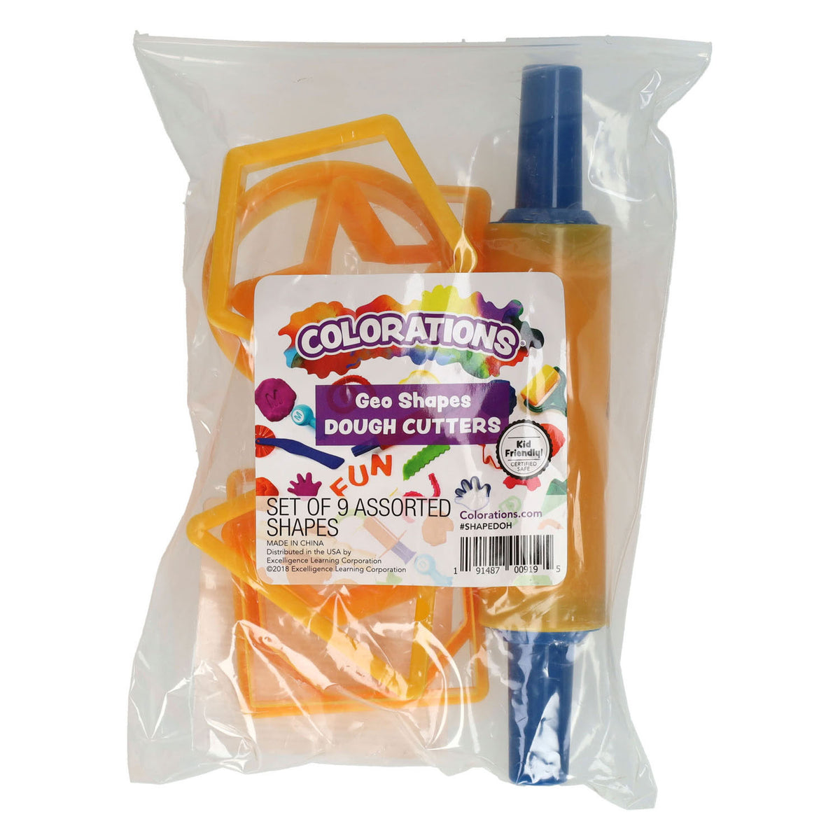 Colorazioni - set stampini per argilla - 9 pz.