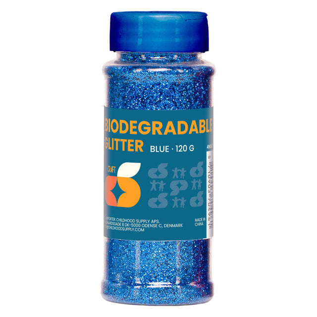 Biodegradable glitter - blue - 120 grams