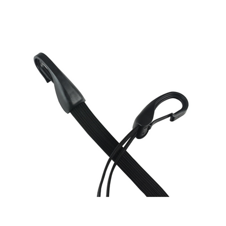 Snelbinder largo con ottimo gancio di sicurezza e 4 pneumatici. nero 57 cm
