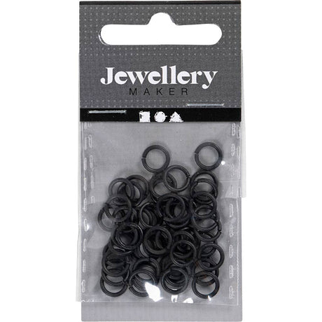 Azienda creativa https: www.cchobby.nl anelli-misura-7-mm-spessore-1-mm-nero-50-pezzi-1-scatola