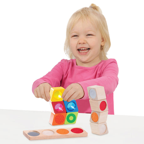 Blocchi sensoriali in legno Wonderworld