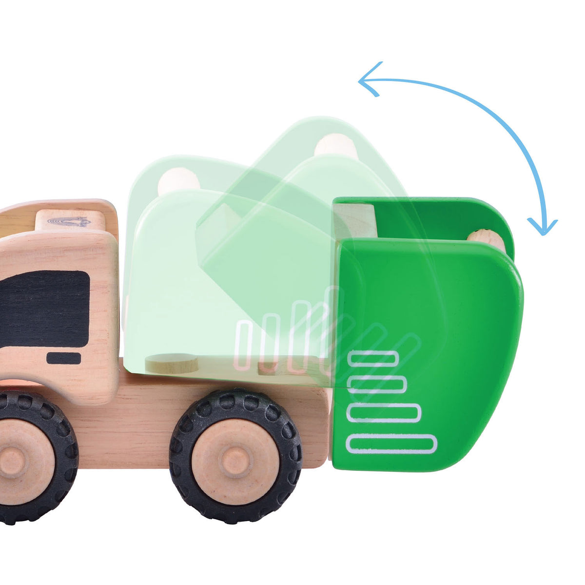 Wonderworld Wooden Mini Garbage Truck