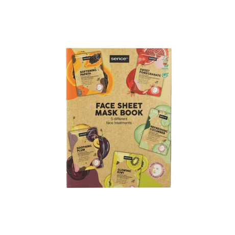 Set di maschere per il viso della collezione Sense, 5 pezzi da 20 ml, libro Planet Love