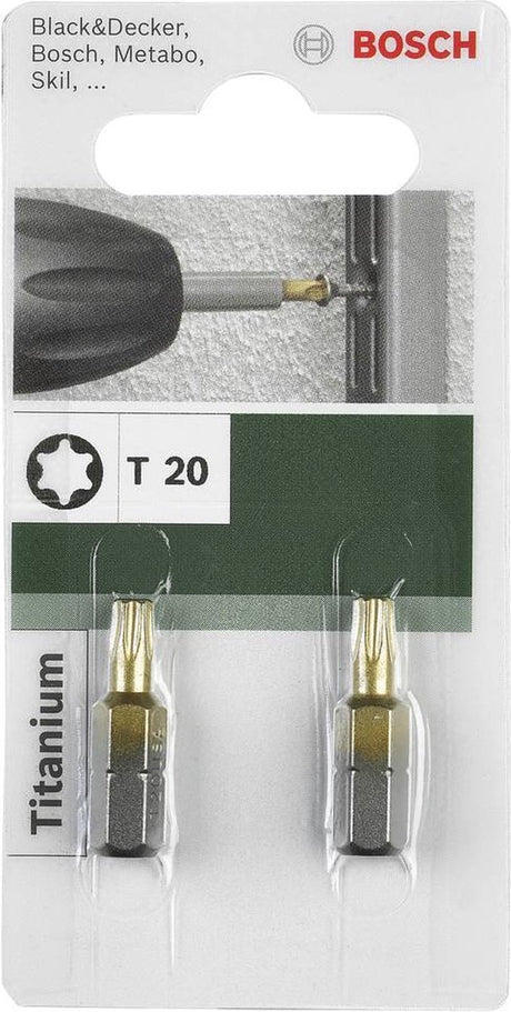 Punta per cacciavite Bosch titanio t t 20, 25 mm