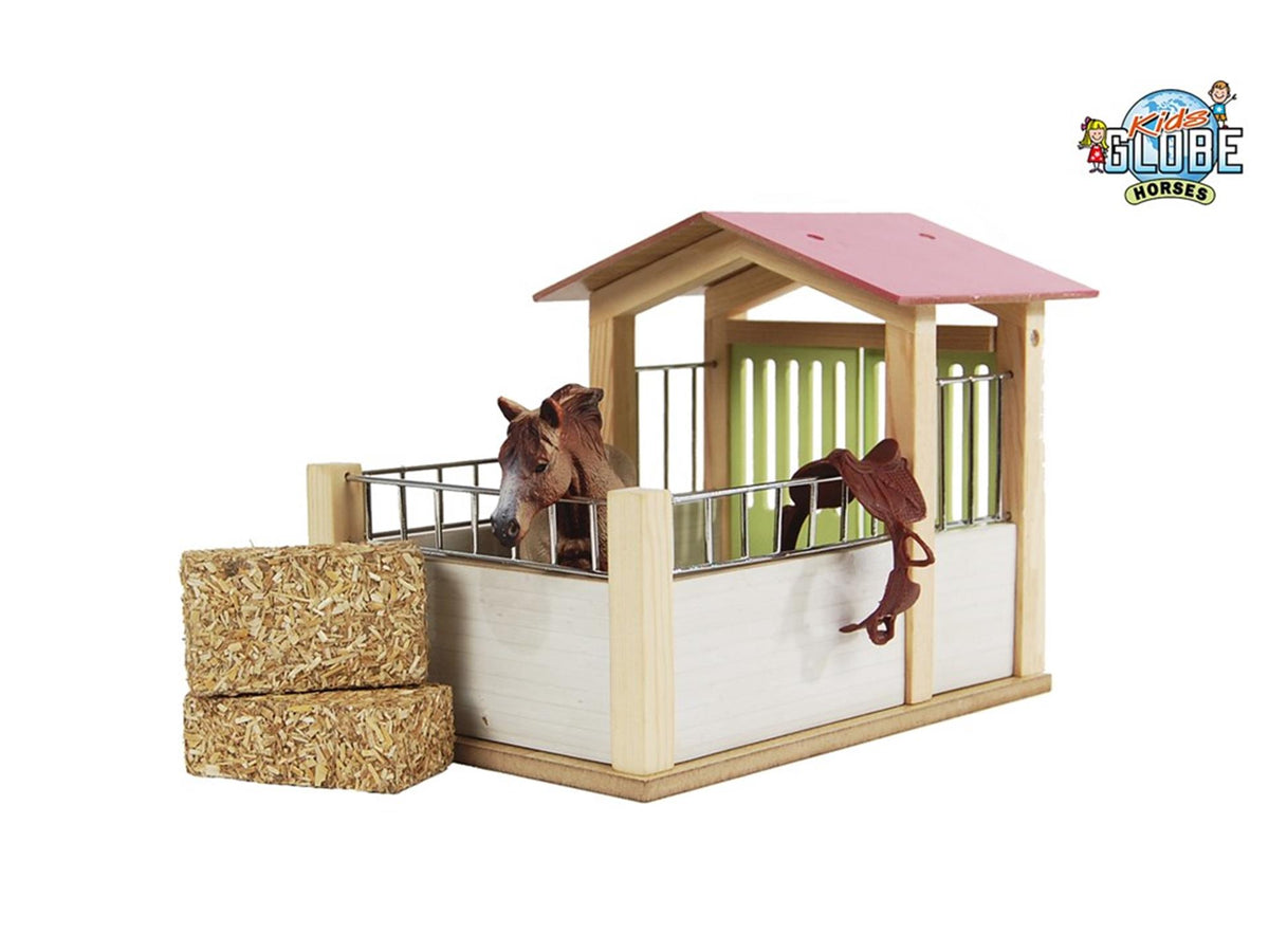 Mappamondo per bambini, box per cavalli 14x21,8x14 cm rosa