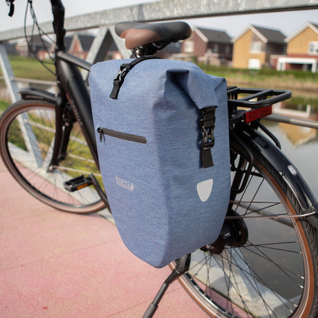 Borsa da bicicletta Lynx singola TPU 28L blu impermeabile e-bike Hayes