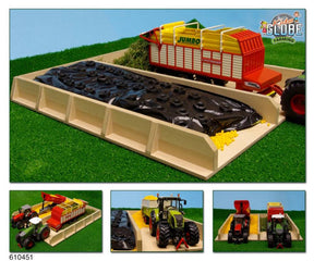 Silo con slot per mappamondo per bambini in legno 1:32