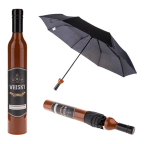 Bottiglia di whisky con ombrello pieghevole ø90 cm