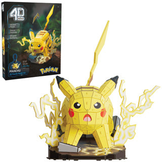 Costruzione 4D, Pokemon Pikachu, set di modelli 3D, oggetti da collezione Pokemon, collezione per principianti per ufficio, decorazione da scrivania, giocattoli da costruzione, puzzle 3D, 201 pezzi