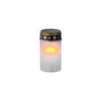 Luce tombale LED solare bianca ø7xh20cm con presa di terra