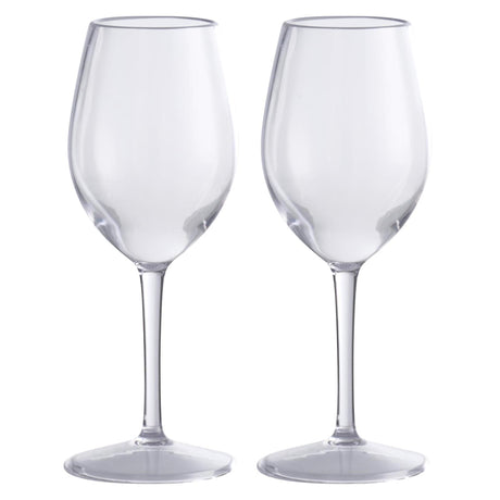Set bicchieri vino plastica 2 pezzi 330ml