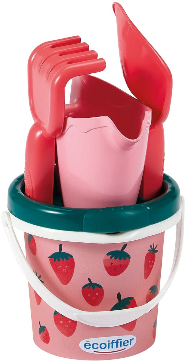 Écoiffier set da spiaggia ecoiffier fragola - 4 pz.