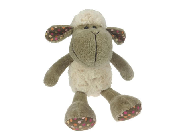 Gerkimex peluche pecora morbida riccia 17 cm