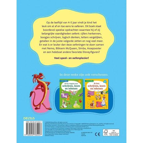 Deltas Disney con cui imparo: scrivere, leggere e contare (4-5 anni)