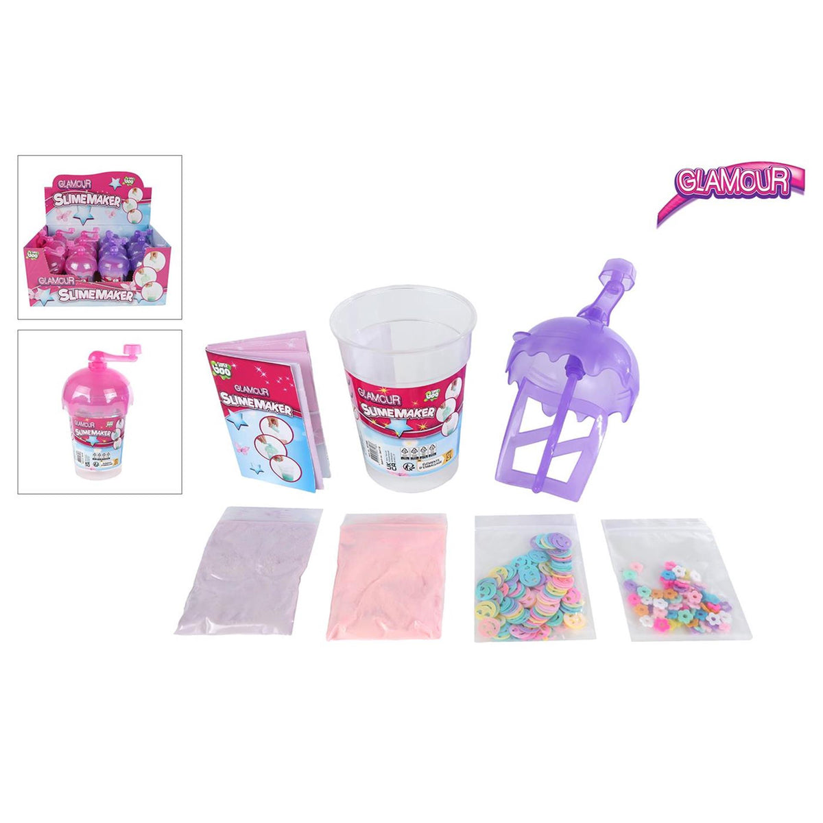 Glamour macchina per slime super goo e crea il tuo slime da 75 gr