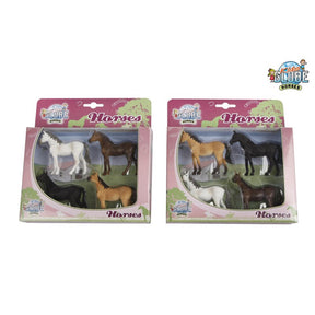 Cavalli da globo per bambini 4 cavalli 1:32