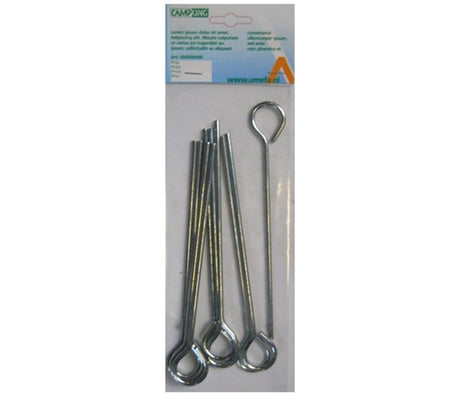 Picchetto da campeggio ad occhiello chiuso 18 cm
