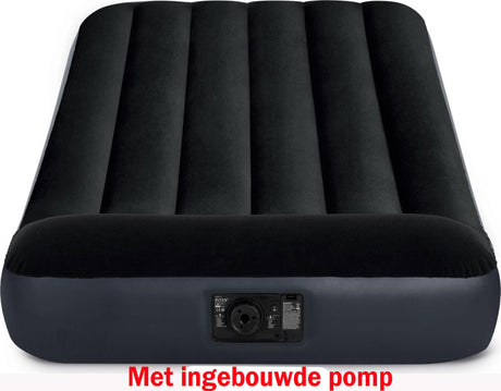 Materassino gonfiabile classico Intex Twin Pillow Rest con pompa incorporata (220-240 V) 99x191x25 cm