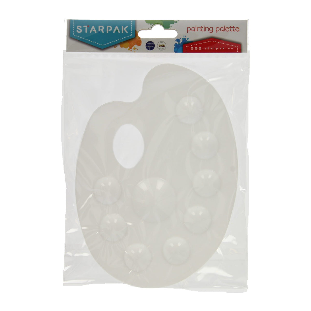Tavolozza di colori bianco 9 scomparti