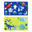 Modello di disegno dinosauri, cosmo