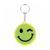 Emoticon portachiavi riflettenti, 12 pezzi.