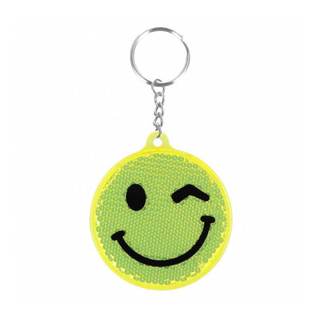 Emoticon portachiavi riflettenti, 12 pezzi.