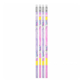 Matita Hb con gomma unicorno, 4 pz.