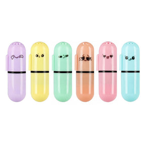 Mini evidenziatore pastello profumato, 6 pz.