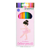 Matite 12 colori balerina