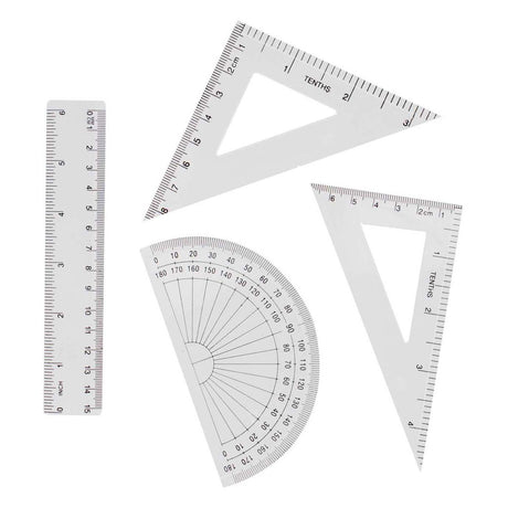 Set geometria 15 cm, 4 pezzi.