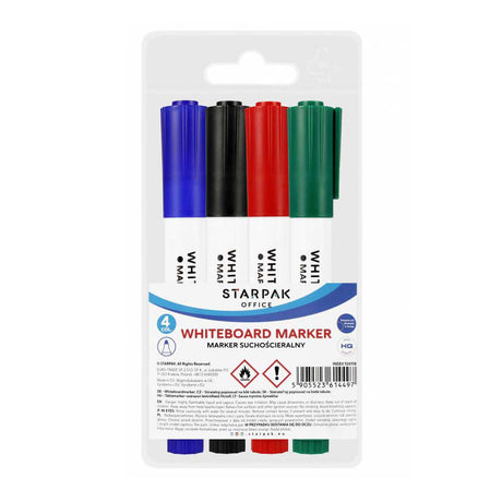 Pennarello per lavagna, 4 pz.