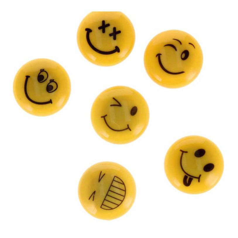 Magnete mix emoticon 30mm, 6 pz.