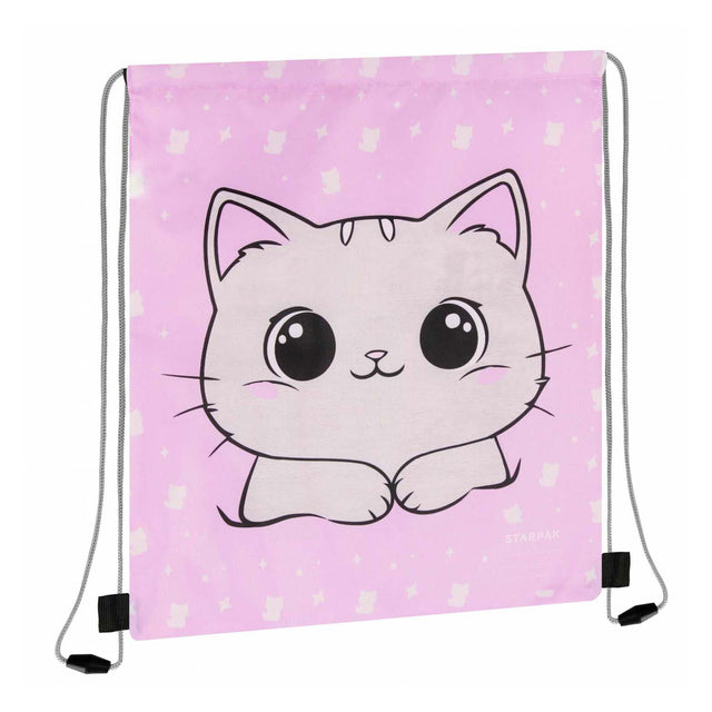 Borsa da palestra gattino rosa