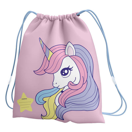 Borsa da palestra unicorno rosa