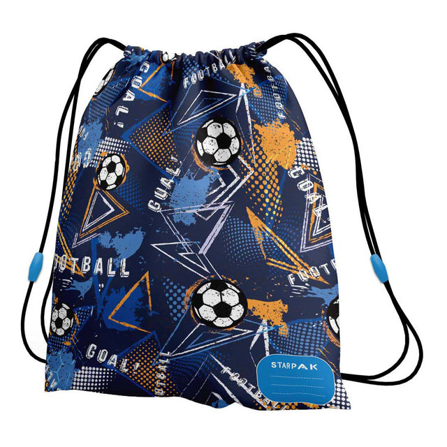 Borsa da palestra calcio blu