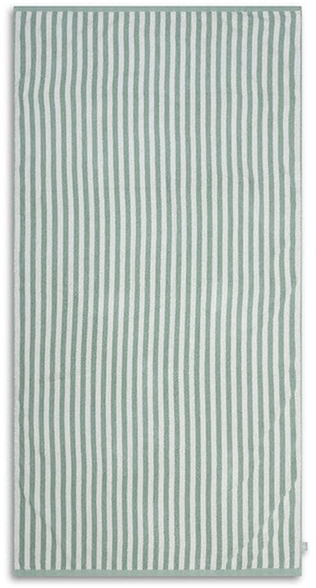 Swim Essentials - telo mare - 135 x 65 cm - asciugamano - a righe - 100% cotone - verde