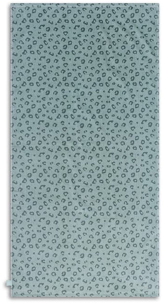 Accessori per il nuoto - telo mare - 135 x 65 cm - asciugamano - stampa leopardata - 100% cotone - verde