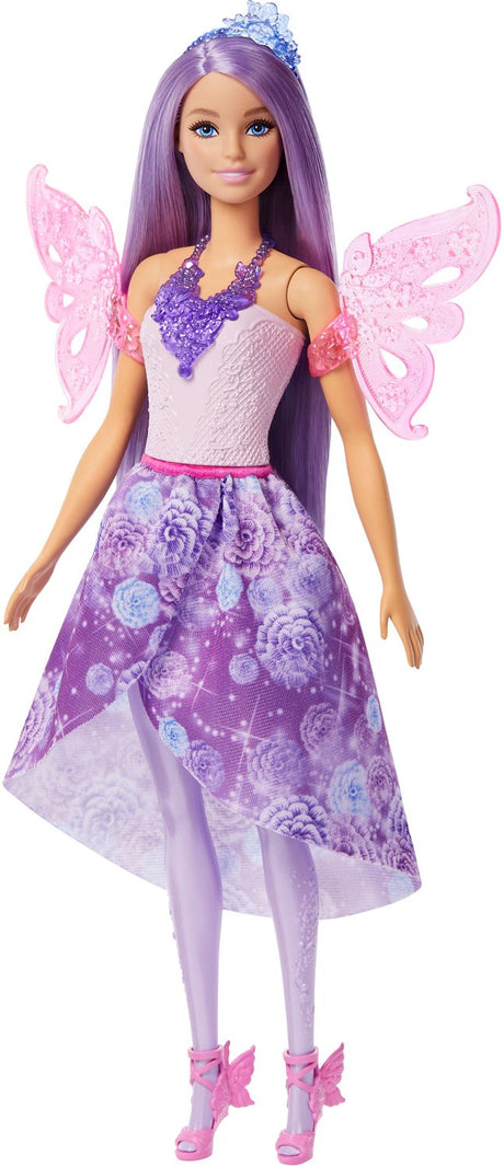 Set moda fantasy per bambola Barbie, che include coda da sirena e ali da fata