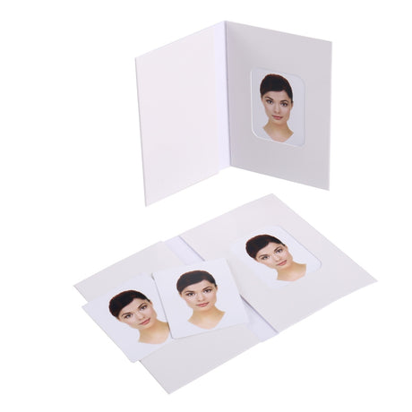 Cartelle fotografiche passaporto Benel vuote bianche 500 pz.