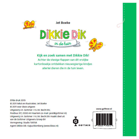 Libro con risvolto del gruppo editoriale Gottmer: grasso grasso in giardino. 1+
