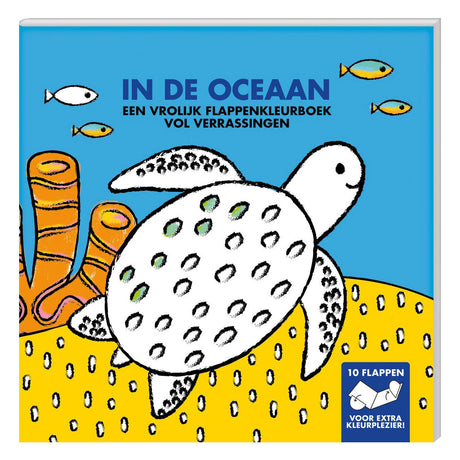 Libro da colorare con patta - nell'oceano