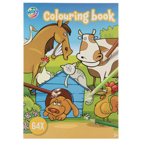Libro da colorare mega a4 64 pagine 3 assortiti | 6 pezzi