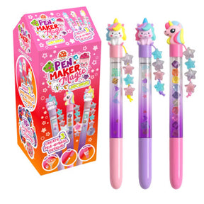 Pen maker magic - mini unicorno 3 penne | 6 pezzi