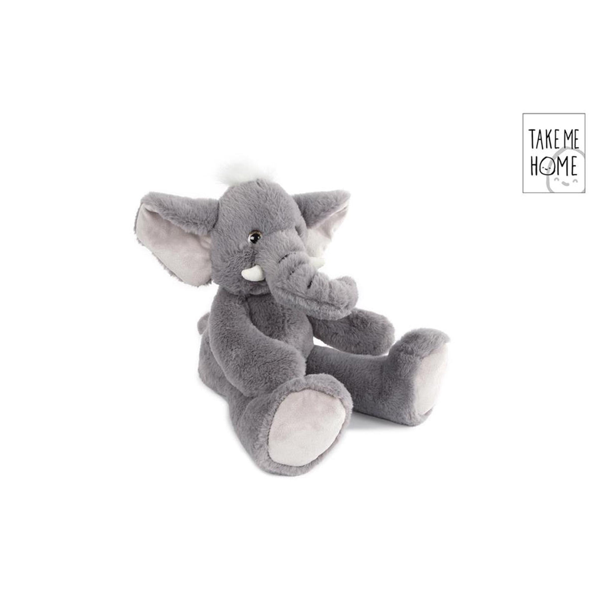 Portami a casa peluche elefante grigio 22x36 cm