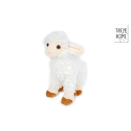 Portami a casa peluche pecora bianca in piedi s 20 cm