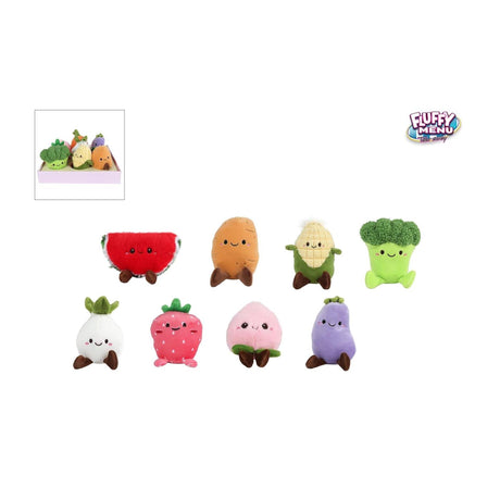 Peluche menù soffice di frutta o verdura 9ass 12-14cm